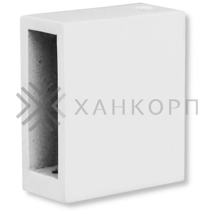 Крепление FDC-30 трубы 30х10 к стене, нержавейка/белый