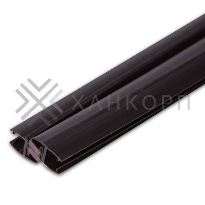 Уплотнитель магнитный ПРЕМИУМ регулируемый черный 2.2 м под стекло 8 мм FDPP-504.8