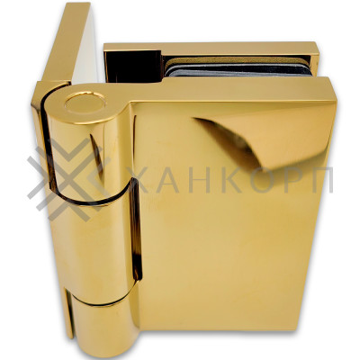 Петля Майя FDP-170 стена-стекло 90˚ открывание наружу, латунь/золото