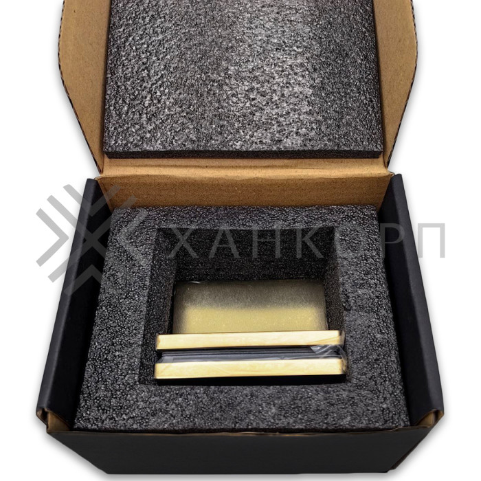 Петля Гера FDP-122 стена-стекло 90˚ открывание внутрь, латунь/золото