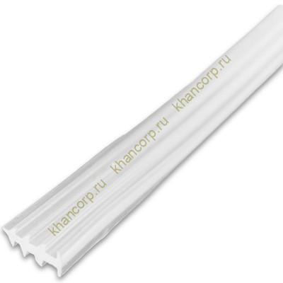 Уплотнитель-вставка FDPP-32.1 в П-профиль толщиной 1 мм, длина 1 м, Прозрачный