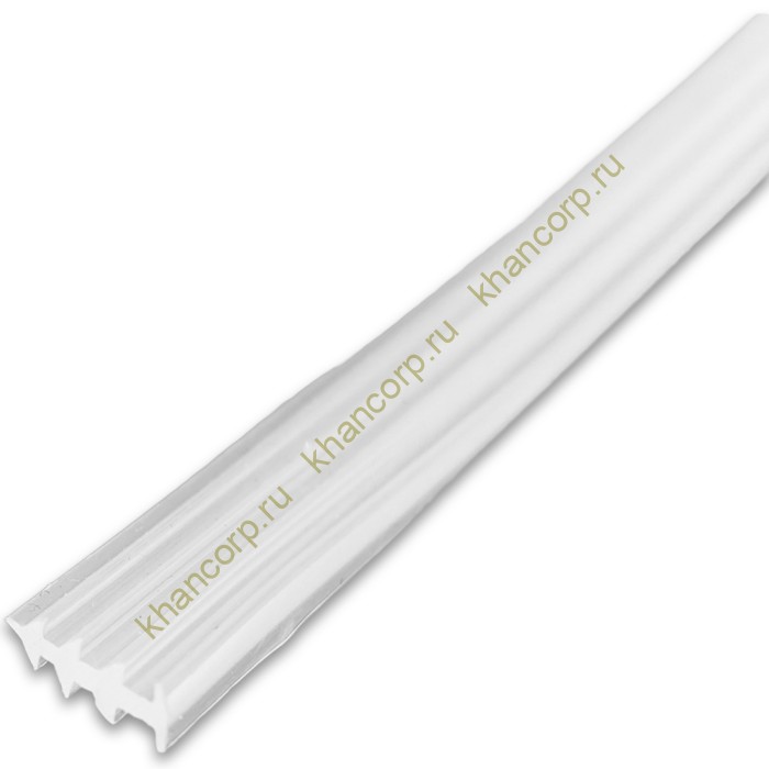 Уплотнитель-вставка FDPP-32.1 в П-профиль толщиной 1 мм, длина 1 м, Прозрачный