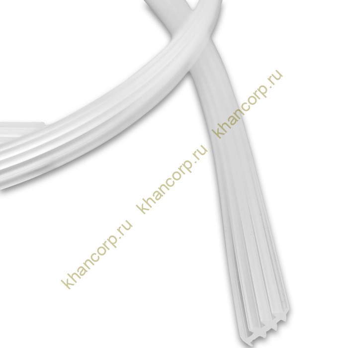 Уплотнитель-вставка FDPP-32.1 в П-профиль толщиной 1 мм, длина 1 м, Прозрачный