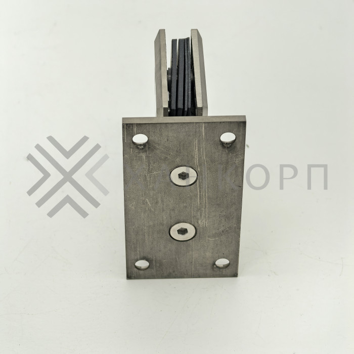 Петля Бета β FDP-21 стена-стекло центральное крепление, нержавейка/матовый