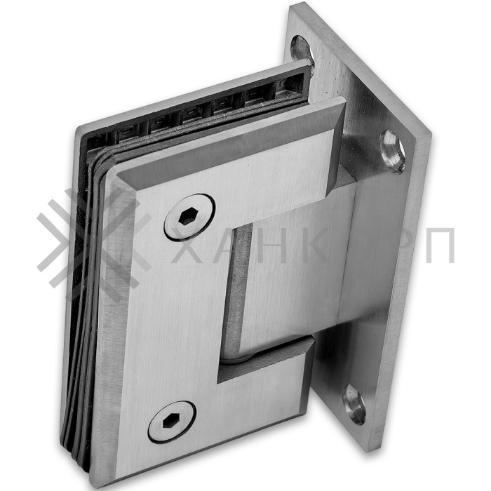 Петля Бета β FDP-21 стена-стекло центральное крепление, нержавейка/матовый