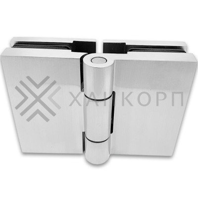 Петля Майя FDP-171 стекло-стекло 180˚, латунь/матовая