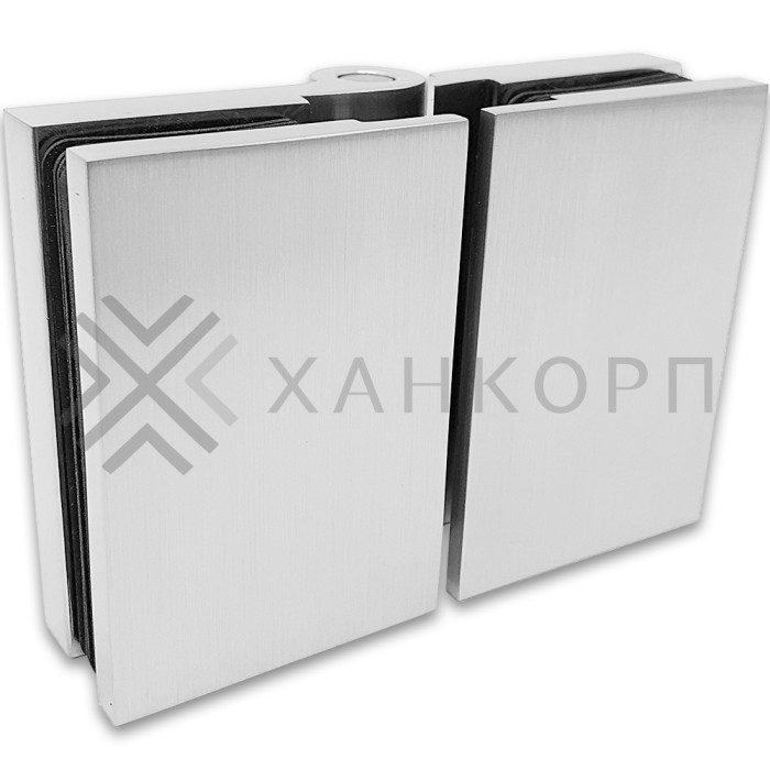 Петля Майя FDP-171 стекло-стекло 180˚, латунь/матовая