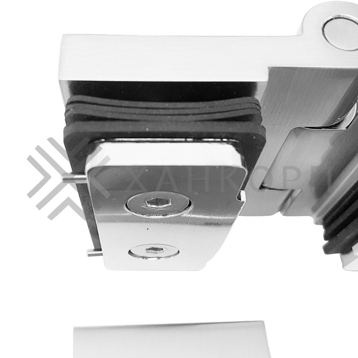 Петля Майя FDP-171 стекло-стекло 180˚, латунь/матовая