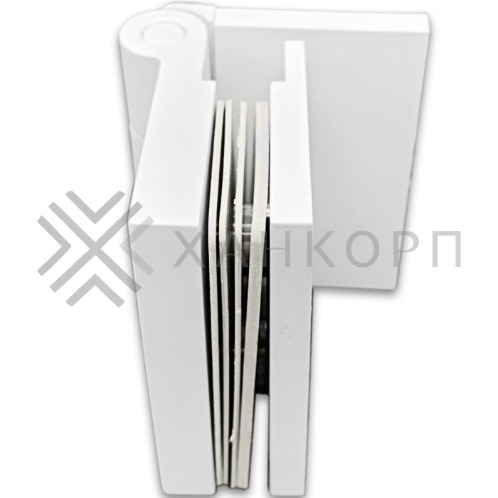 Петля Майя FDP-170 стена-стекло 90˚ открывание наружу, латунь/белый