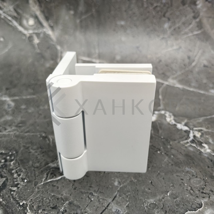 Петля Майя FDP-170 стена-стекло 90˚ открывание наружу, латунь/белый