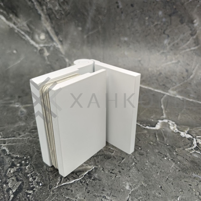 Петля Майя FDP-170 стена-стекло 90˚ открывание наружу, латунь/белый