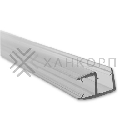Уплотнитель угловой 90° для стекла 8 мм прозрачный 2.5 м под стекло 8 мм FDPP-119.8