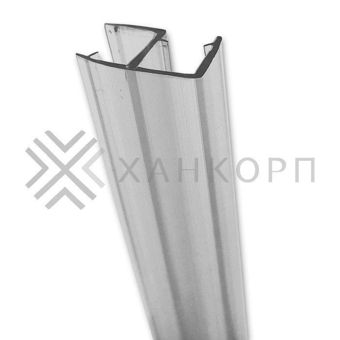 Уплотнитель угловой 90° для стекла 8 мм прозрачный 2.5 м под стекло 8 мм FDPP-119.8