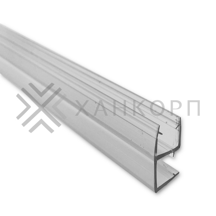 Уплотнитель угловой 90° для стекла 8 мм прозрачный 2.5 м под стекло 8 мм FDPP-119.8