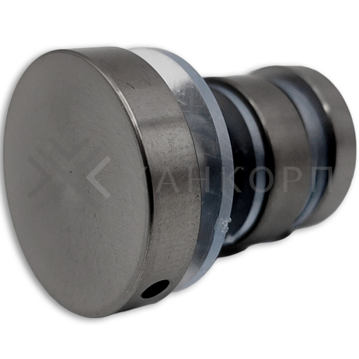 Крепление трека к стеклу FDS-32, нержавейка/оружейная сталь