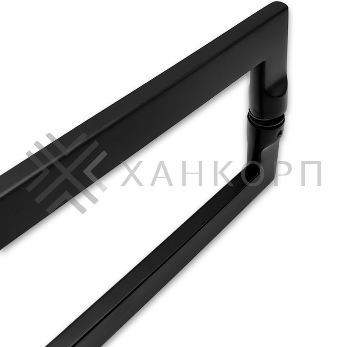 Ручка скоба FDR-703, 10х20х650 мм, нержавейка/черный