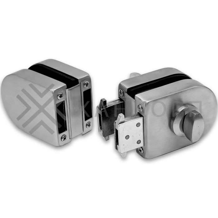 Замок FKZ-31 зажимной ключ/защелка, нержавейка/матовый