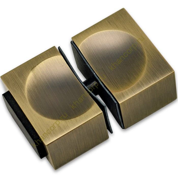 Ручка кноб FDR-66 с одним резиновым торцом, алюминий/бронза