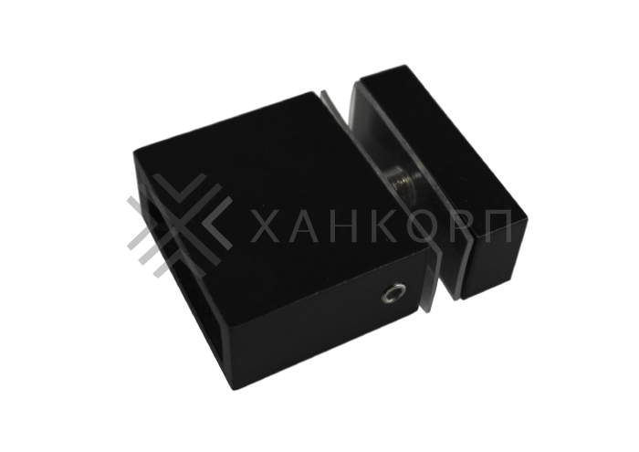Крепление FDC-34 трубы 30х10 к стеклу, нержавейка/черный