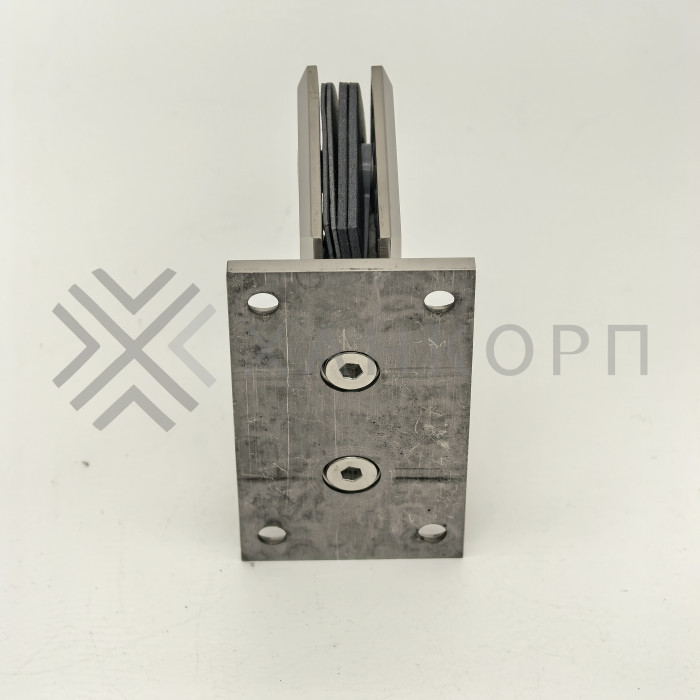 Петля Бета FDP-21 стена-стекло с центральным креплением, нержавейка/полированный