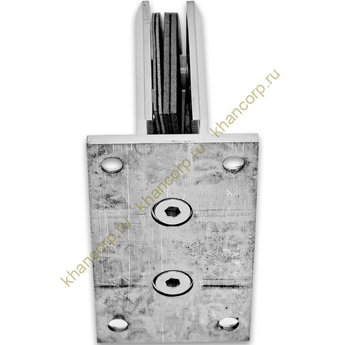 Петля Бета FDP-21 стена-стекло с центральным креплением, нержавейка/полированный
