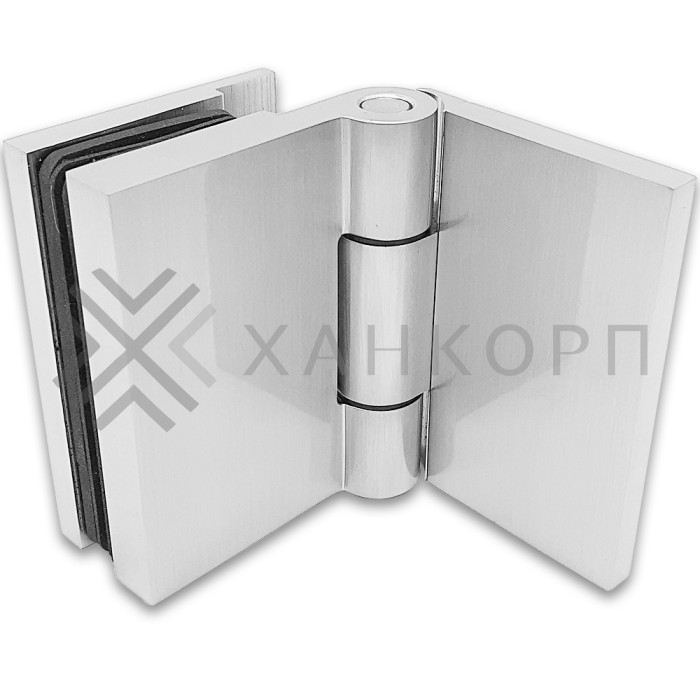 Петля Майя FDP-172 стена-стекло 90˚ открывание внутрь, латунь/матовый