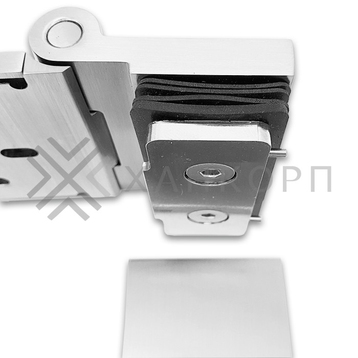 Петля Майя FDP-172 стена-стекло 90˚ открывание внутрь, латунь/матовый