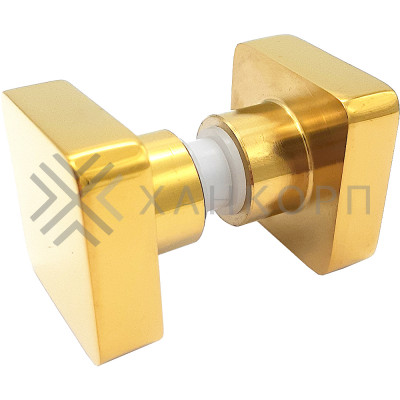 Ручка кноб FDR-30 квадратная, нержавейка/золото