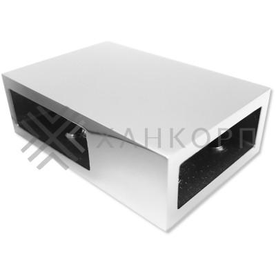 Держатель труба-труба FDC-40, 30х10 горизонтальный, нержавейка/полированный