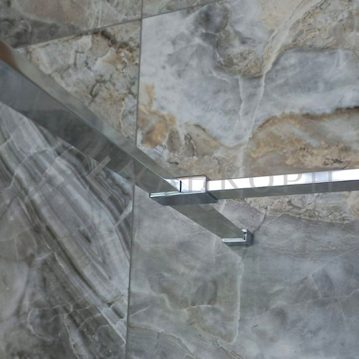 Держатель труба-труба FDC-40, 30х10 горизонтальный, нержавейка/полированный