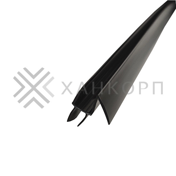 Уплотнитель ПРЕМИУМ нижний черный 2.2 м под стекло 6 мм FDPP-406.6
