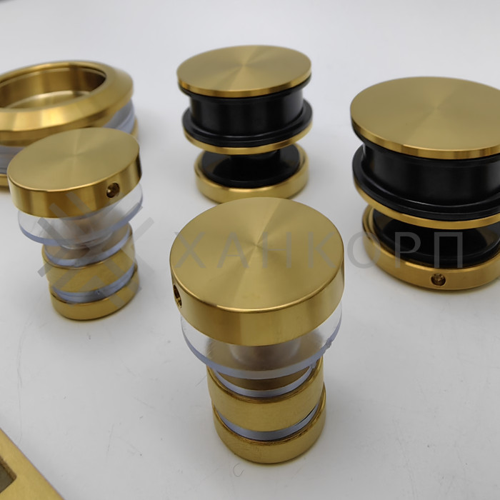 Раздвижная система Альфа FDS-1, нержавейка/брашированное золото