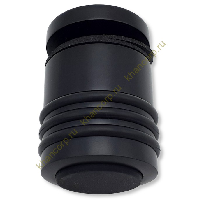 Ручка кноб Йота FDR-142 с резиновым торцом (односторонняя), латунь/черный