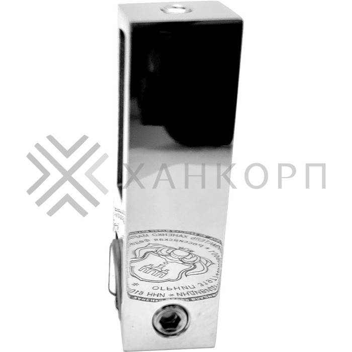 Держатель стекла FDC-31 сквозной 30х10 вертикальный, нержавейка/полированный