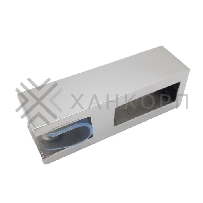 Держатель стекла FDC-31 сквозной 30х10 вертикальный, нержавейка/полированный