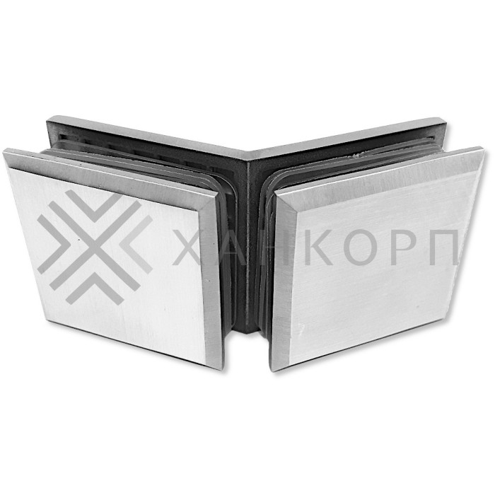 Коннектор Бета β FDK-28 стекло-стекло 135˚ нержавейка/матовый