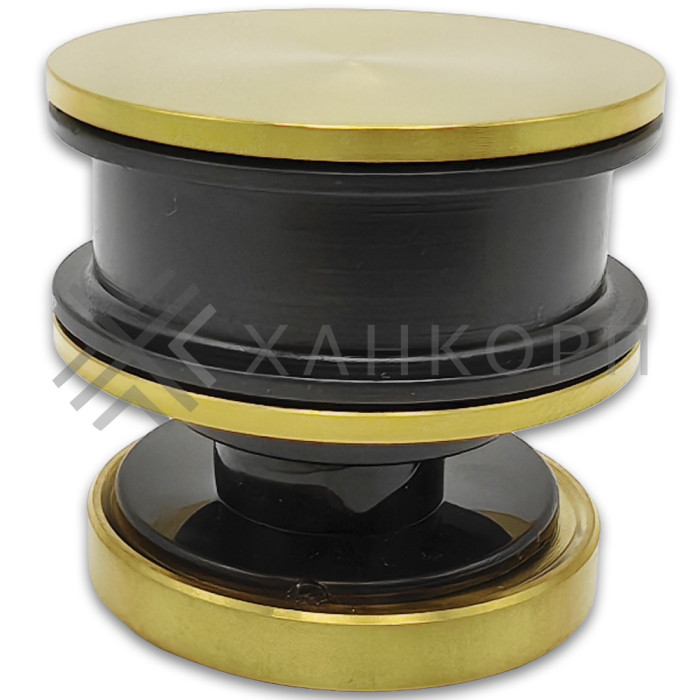 Ролик FDS-30 с креплением к стеклу, нержавейка/брашированное золото