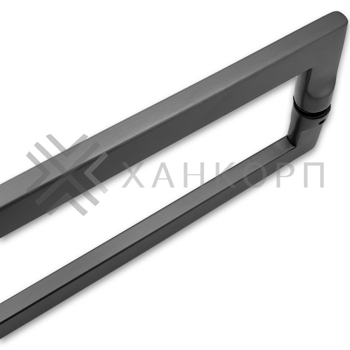 Ручка скоба FDR-703, 10х20х650 мм, нержавейка/оружейная сталь