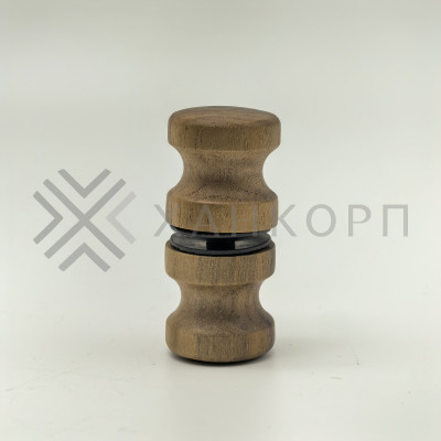 Ручка кноб FDR-46 для саун, орех/бесцветный