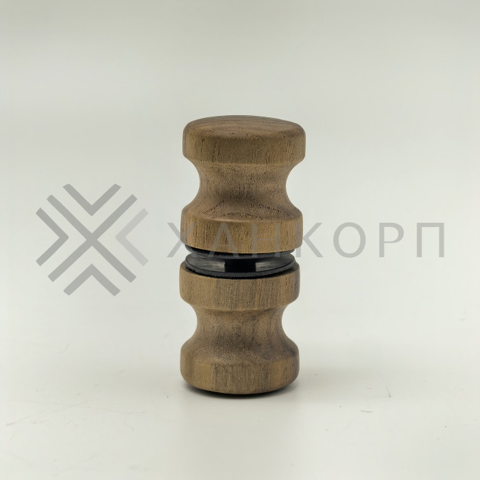 Ручка кноб FDR-46 для саун, орех/бесцветный