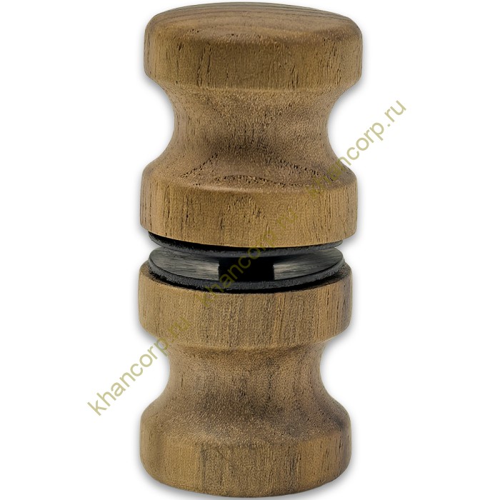 Ручка кноб FDR-46 для саун, орех/бесцветный