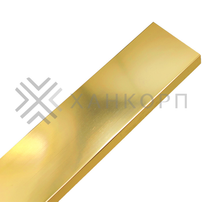 Крышка FKP-442.3 СВЕТЛЕЕ для зажимного профиля FKP-443, 3м, алюминий/золото