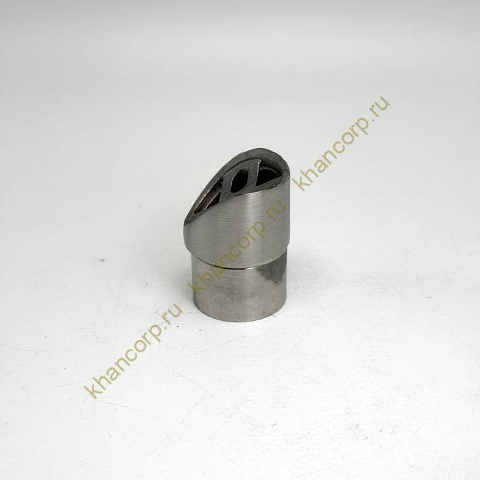 Наконечник седловина FOP-38.27 для трубы O38хO50.8 мм, GRIT 320, скос 30°, нержавейка/матовый
