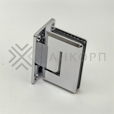 Петля Бета β FDP-21 стена-стекло центральное крепление, латунь/хром