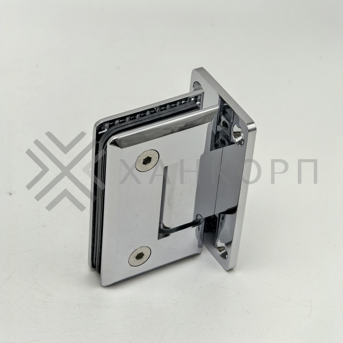 Петля Бета β FDP-21 стена-стекло центральное крепление, латунь/хром