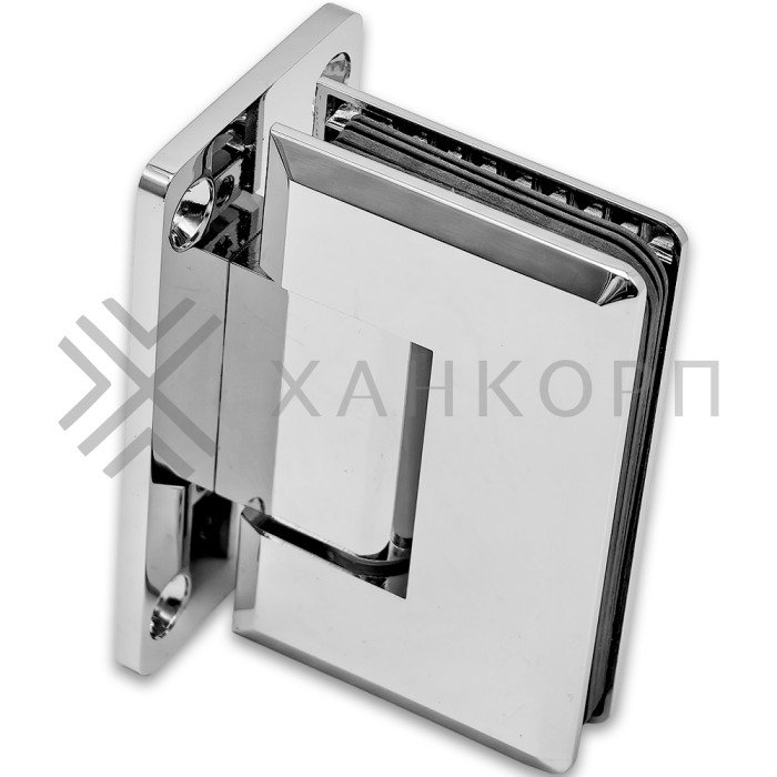 Петля Бета β FDP-21 стена-стекло центральное крепление, латунь/хром