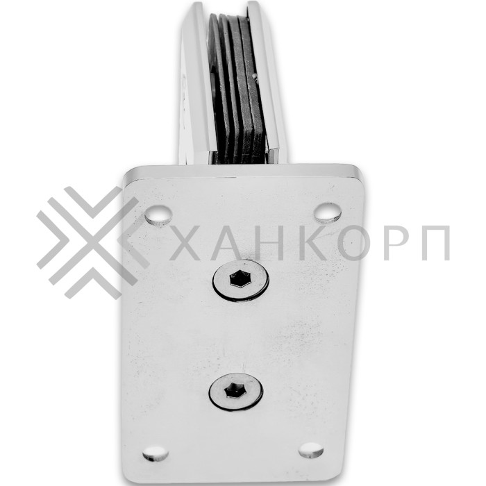 Петля Бета β FDP-21 стена-стекло центральное крепление, латунь/хром