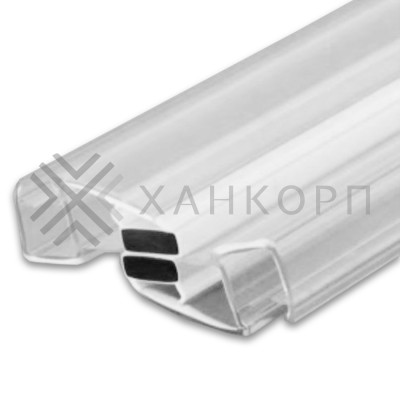 Уплотнитель магнитный ПРЕМИУМ для раздвижных дверей, прозрачный, белый магнит 2.5 м под стекло 8 мм FDPP-516.8