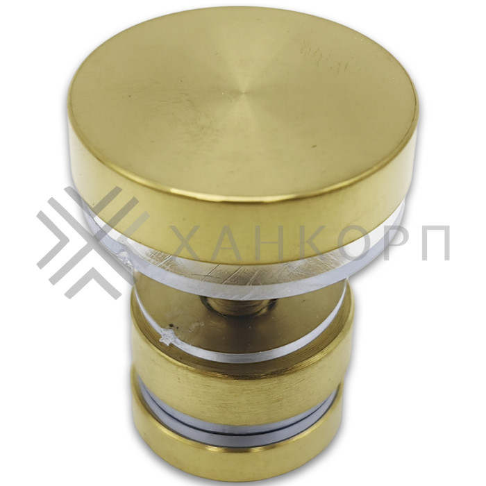 Крепление трека к стеклу FDS-32, нержавейка/брашированное золото