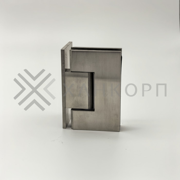 Петля Альфа α FDP-10 стена-стекло с боковым креплением, нержавейка/матовый